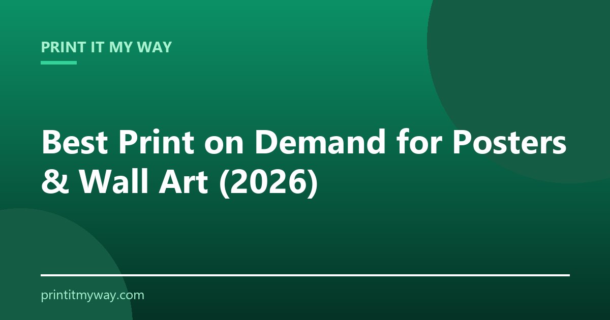 Best print on demand for posters and wall art