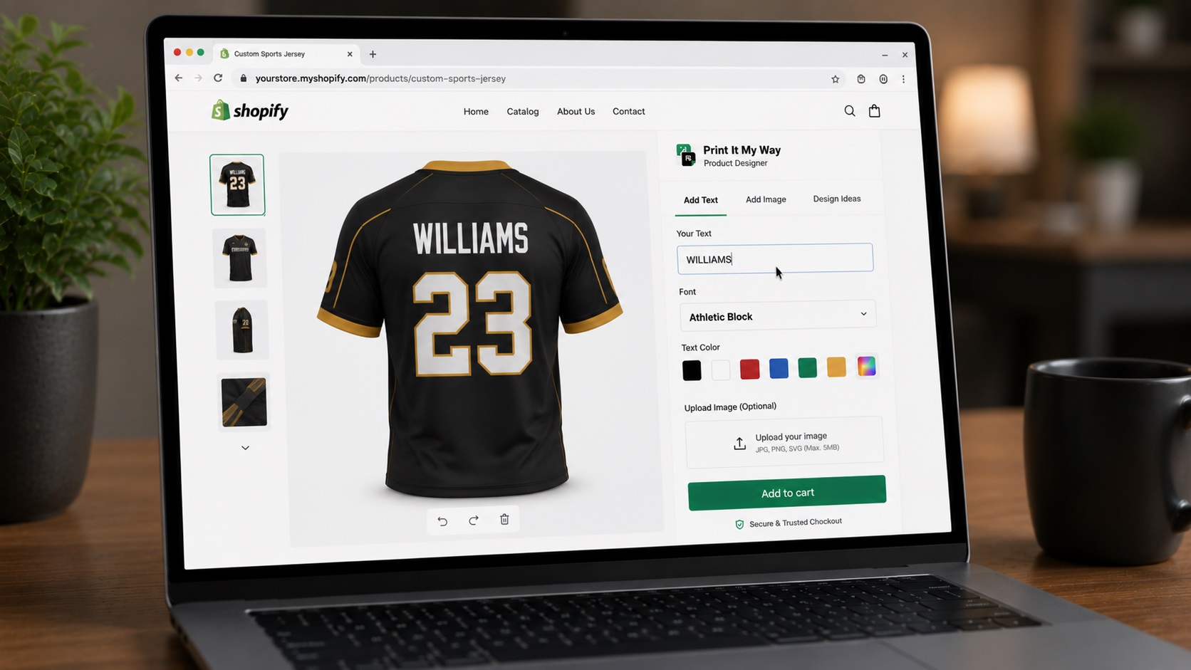 Build Jersey Sportswear Designer Shopify