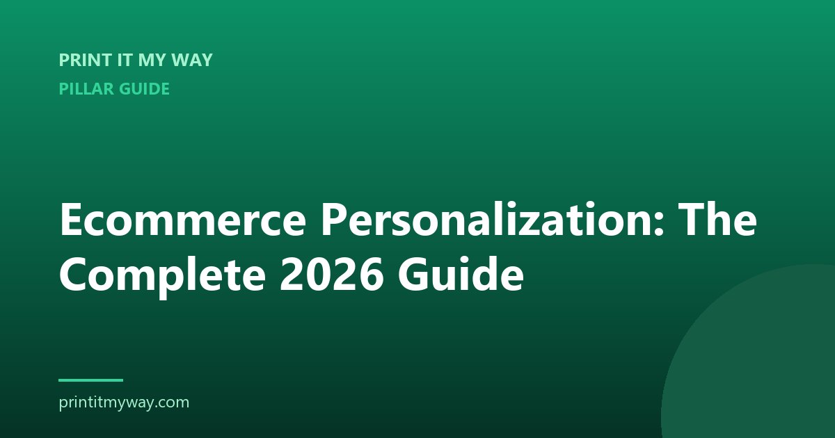 Ecommerce personalization — complete 2026 guide