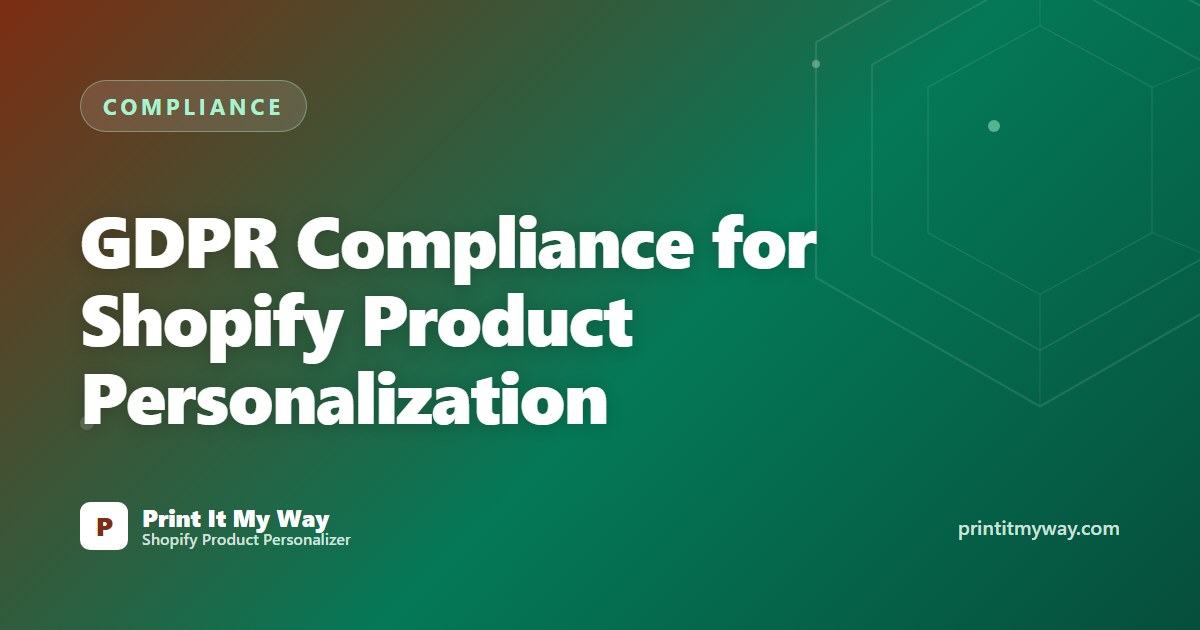 GDPR for Shopify personalization