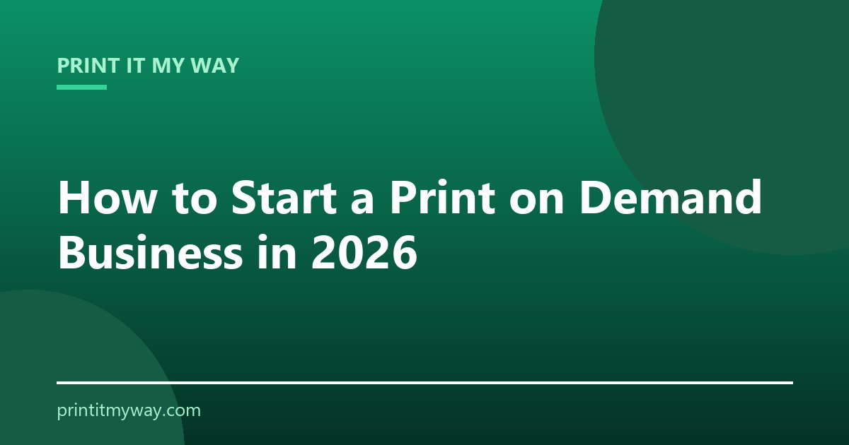 How to start a print on demand business