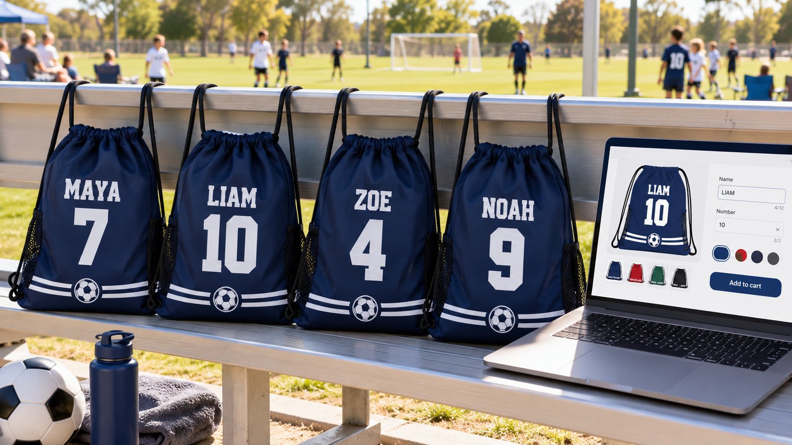 How to sell personalized drawstring bags
