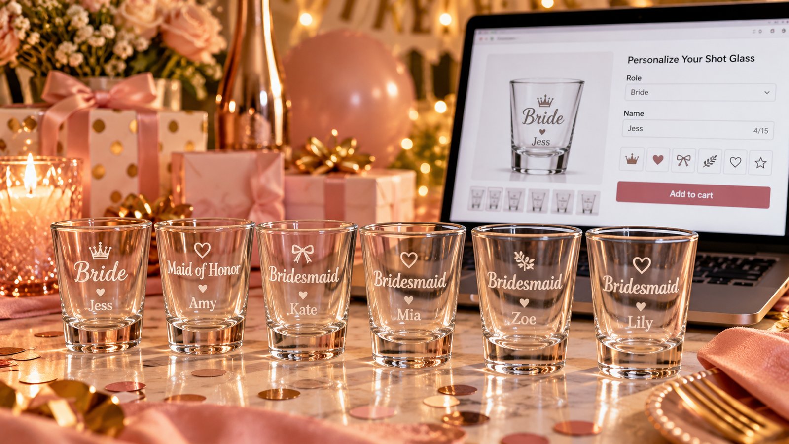 How to sell personalized shot glasses