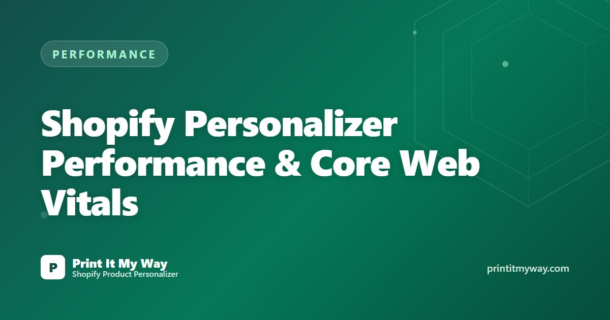 Shopify personalizer performance and Core Web Vitals