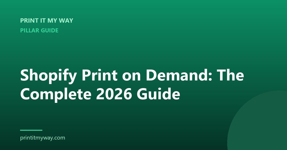 Shopify print on demand — complete 2026 guide