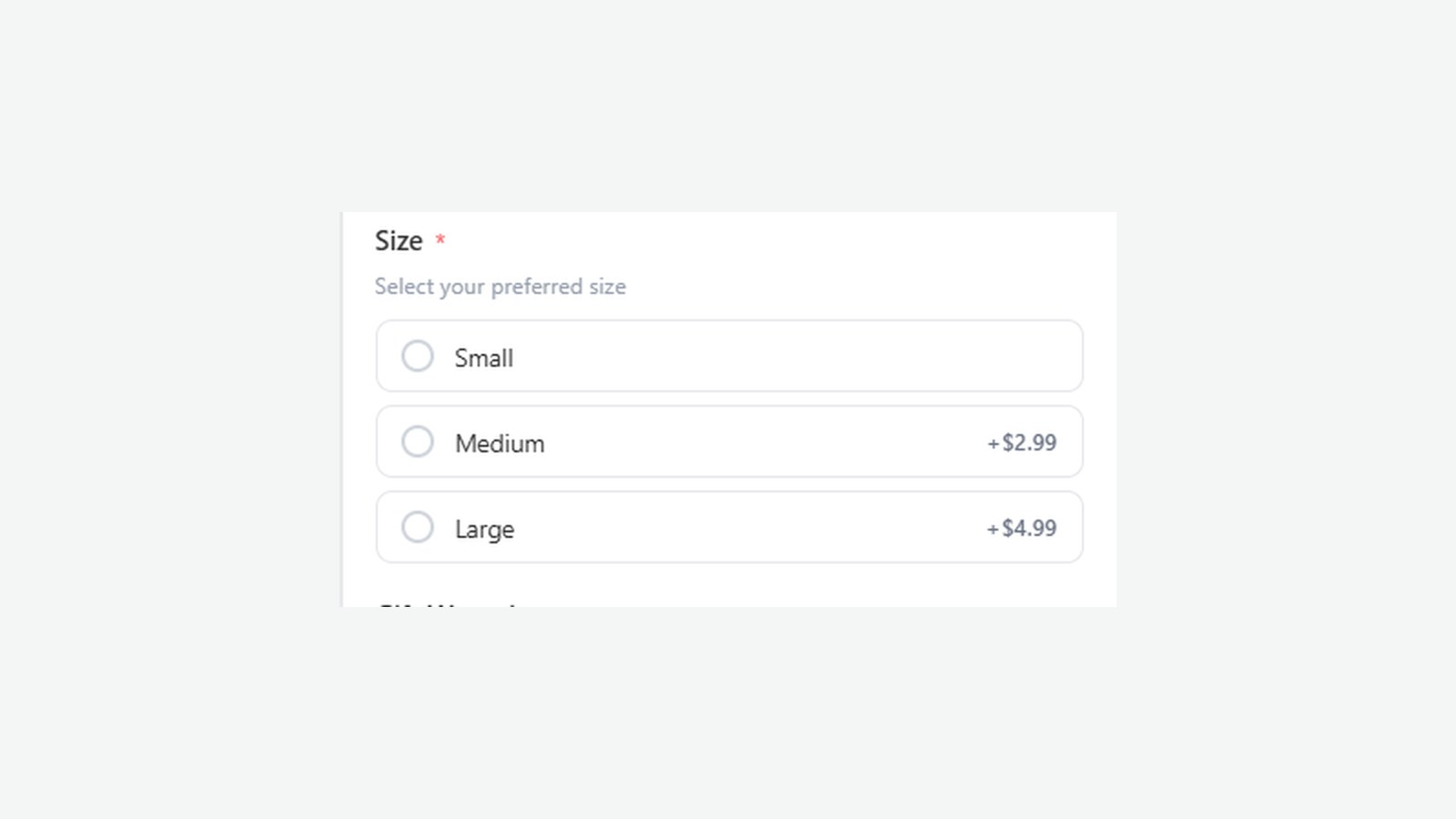 How to add radio buttons in Shopify