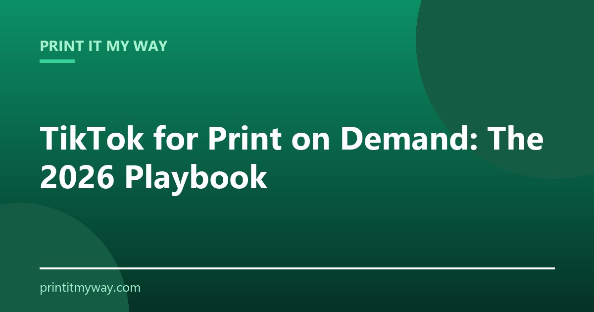 TikTok for print on demand
